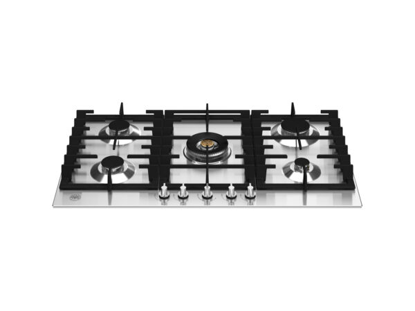 BERTAZZONI Modern Series - 90cm Gas on Steel Hob with Central Dual Wok - S/S