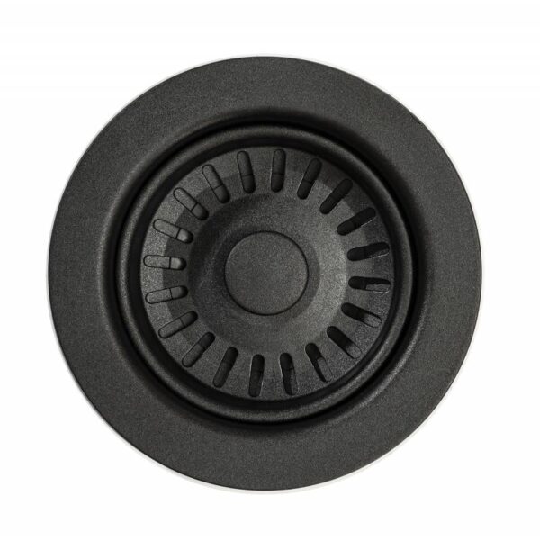 ABODE 90mm Basket Strainer Waste - Matt Black