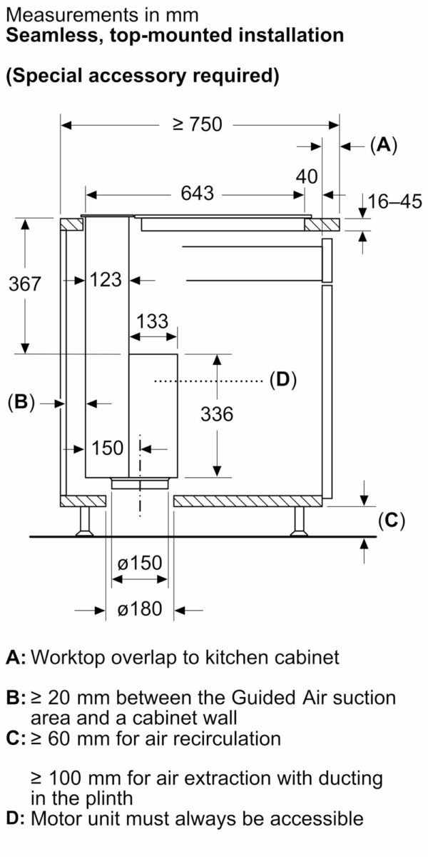 SIEMENS iQ700 90cm DOWNDRAFT HOOD - Clear Glass - Image 11