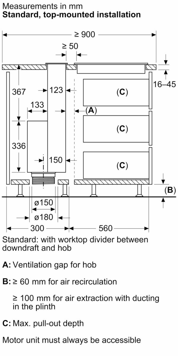 SIEMENS iQ700 90cm DOWNDRAFT HOOD - Clear Glass - Image 14