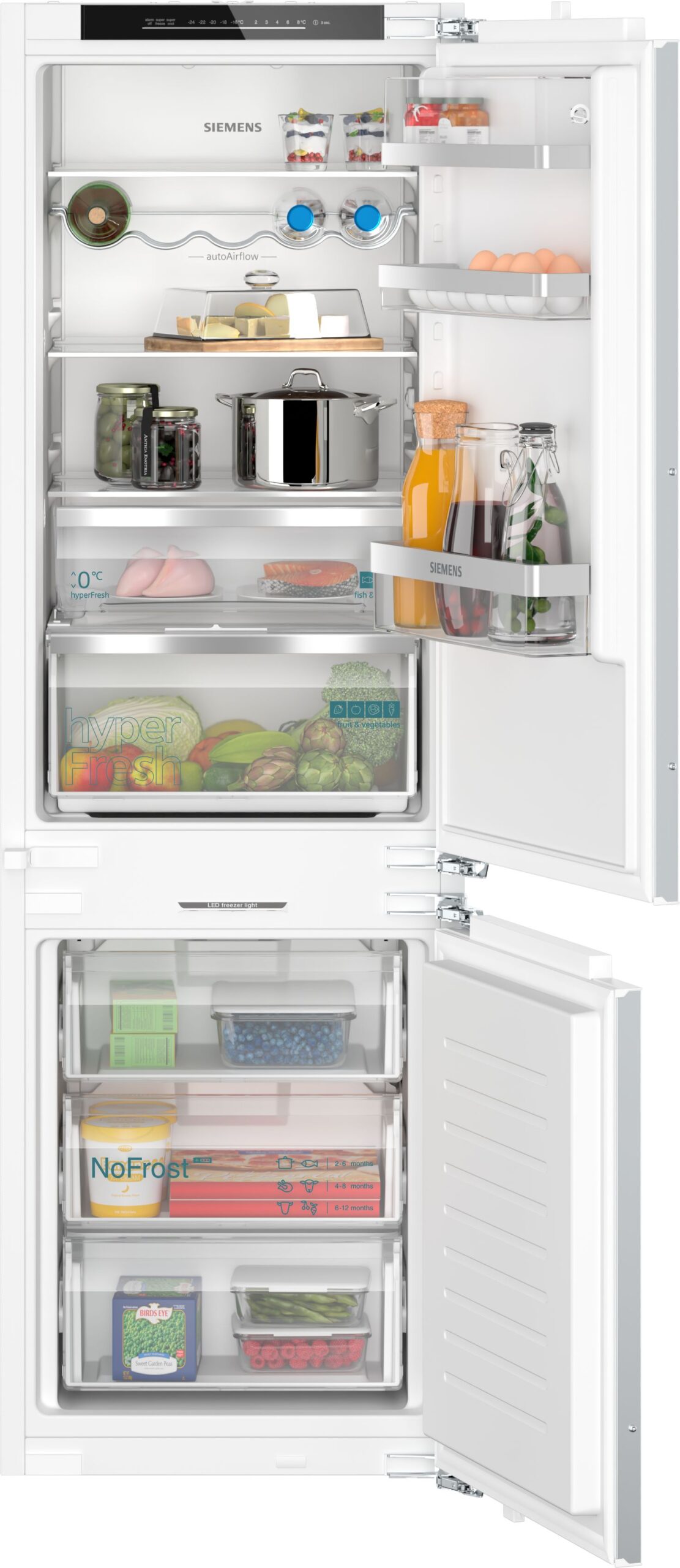 SIEMENS iQ500 BUILTIN FRIDGE FREEZER KA Distribution